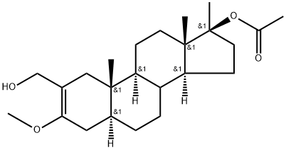 17β-Hydroxy-3-methoxy-17-methyl-5α-androst-2-ene-2-methanol 7-Acetate, 900788-44-5, 结构式