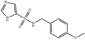 N-[(4-Methoxyphenyl)methyl]-1H-imidazole-4-sulfonamide 结构式