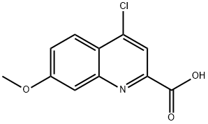 2-Quinolinecarboxylic acid, 4-chloro-7-methoxy-,902742-96-5,结构式