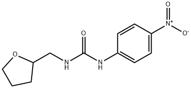 1-(4-硝基苯基)-3-(氧杂环戊烷-2-基甲基)脲 结构式