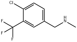 Benzenemethanamine, 4-chloro-N-methyl-3-(trifluoromethyl)- Struktur