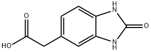 2-(2-氧代-2,3-二氢-1H-苯并[D]咪唑-5-基)乙酸, 90417-51-9, 结构式