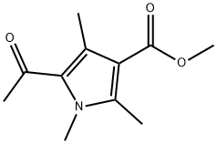 Methyl 5-acetyl-1,2,4-trimethyl-1H-pyrrole-3-carboxylate 结构式