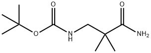 3-(BOC-氨基)-2,2-二甲基丙酰胺, 905831-26-7, 结构式