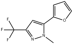 1H-Pyrazole, 5-(2-furanyl)-1-methyl-3-(trifluoromethyl)- Structure