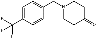 4-Piperidinone, 1-[[4-(trifluoromethyl)phenyl]methyl]- 结构式