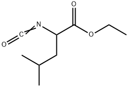 Pentanoic acid, 2-isocyanato-4-methyl-, ethyl ester Structure