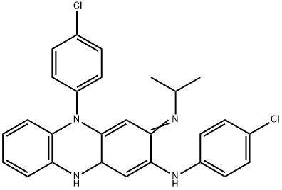 2-Phenazinamine, N,5-bis(4-chlorophenyl)-3,5,10,10a-tetrahydro-3-[(1-methylethyl)imino]- (9CI) Struktur