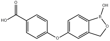 Benzoic acid, 4-[(1,3-dihydro-1-hydroxy-2,1-benzoxaborol-5-yl)oxy]-,906673-43-6,结构式