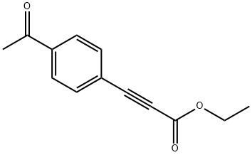 3-(4-アセチルフェニル)プロピオル酸エチル 化学構造式