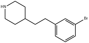 Piperidine, 4-[2-(3-bromophenyl)ethyl]- Structure