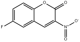 2H-1-Benzopyran-2-one, 6-fluoro-3-nitro- 结构式