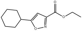 3-Isoxazolecarboxylic acid, 5-cyclohexyl-, ethyl ester Structure