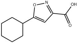 5-Cyclohexylisoxazole-3-carboxylic acid,908856-66-6,结构式