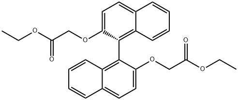 Diethyl (R)-2,2′-([1,1′-binaphthalene]-2,2′-diylbis(oxy))diacetate Structure