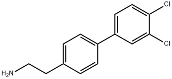 [1,1'-Biphenyl]-4-ethanamine, 3',4'-dichloro- Structure