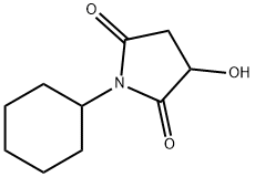 1-cyclohexyl-3-hydroxypyrrolidine-2,5-dione 结构式