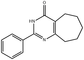 2-phenyl-6,7,8,9-tetrahydro-5H-cyclohepta[d]pyrimidin-4-ol Struktur