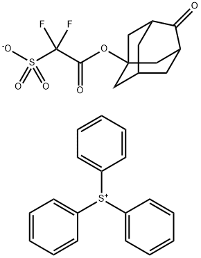 Triphenylsulfonium 4-oxo-1-adamantyloxycarbonyldifluoromethane sulfonate Struktur