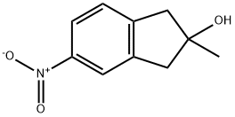 2-Methyl-5-nitro-2,3-dihydro-1H-inden-2-ol,913296-98-7,结构式