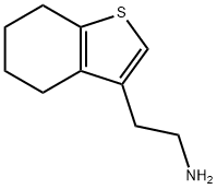 2-(4,5,6,7-テトラヒドロ-1-ベンゾチエン-3-イル)エタンアミン 化学構造式