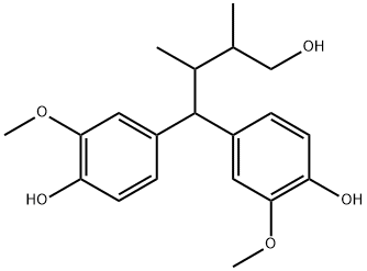 4,4-di(4-hydroxy-3-methoxyphenly)-2,3-dimethylbutanol Struktur