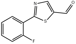 2-(2-氟苯基)-1,3-噻唑-5-甲醛,914347-94-7,结构式