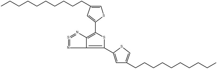 IN1538,  4,6-Bis(4-decylthiophen-2-yl)-thieno[3,4-c][1,2,5]thiadiazole(s),914613-38-0,结构式