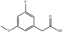 Benzeneacetic acid, 3-fluoro-5-methoxy- Structure