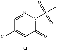 3 4,5-dichloro-2-(methylsulfonyl)- (2H)-Pyridazinone Structure