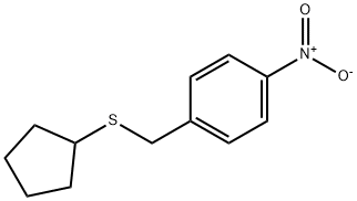 Benzene, 1-[(cyclopentylthio)methyl]-4-nitro- Struktur
