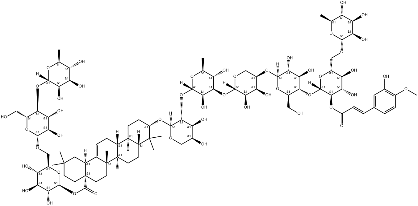 Clematomandshurica saponin B, 916649-91-7, 结构式