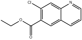6-Quinolinecarboxylic acid, 7-chloro-, ethyl ester Structure