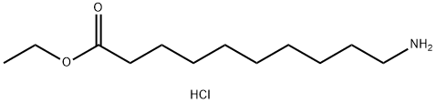 ethyl ester 10-amino- Decanoic acid-hydrochloride (1:1) Struktur