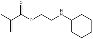 2-(Cyclohexylamino)ethyl 2-methylprop-2-enoate, 91690-75-4, 结构式