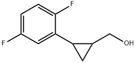 (2-(2，5-difluorophenyl)cyclopropyl)methanol, 917342-18-8, 结构式