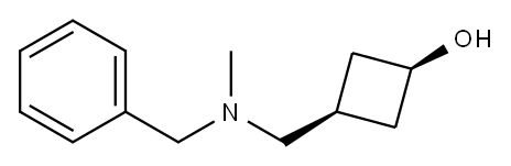Cyclobutanol, 3-[[methyl(phenylmethyl)amino]methyl]-, cis- Structure