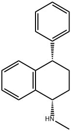 1-Naphthalenamine, 1,2,3,4-tetrahydro-N-methyl-4-phenyl-, (1S,4S)- 化学構造式