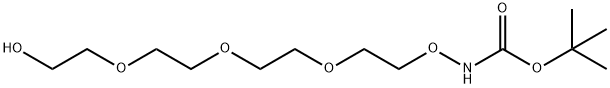 t-Boc-Aminoxy-PEG4-alcohol Struktur