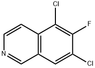 5,7-dichloro-6-fluoroisoquinoline 结构式