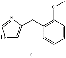 4-[(2-methoxyphenyl)methyl]-1H-imidazole hydrochloride 结构式