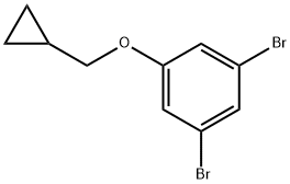 Benzene, 1,3-dibromo-5-(cyclopropylmethoxy)- Struktur