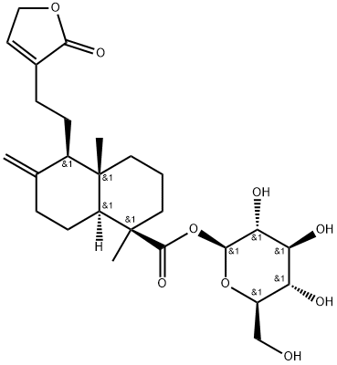 19-[(beta-D-glucopyrasyl)oxy]-
19-oxo-ent-labda-8(17),13-dien-16,15-olide
