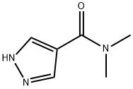 N,N-二甲基-1H-吡唑-4-甲酰胺 结构式