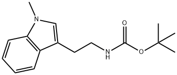 Carbamic acid, N-[2-(1-methyl-1H-indol-3-yl)ethyl]-, 1,1-dimethylethyl ester Structure