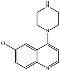 6-Chloro-4-(1-piperazinyl)quinoline Structure