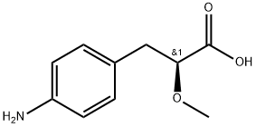 (S)-3-(4-Aminophenyl)-2-methoxypr opanoic acid Structure