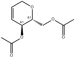1,5-Anhydro-2,3-dideoxy-D-erythro-hex-2-enitol 4,6-Diacetate Structure