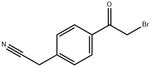 2-(4-(2-溴乙酰基)苯基)乙腈, 92132-57-5, 结构式