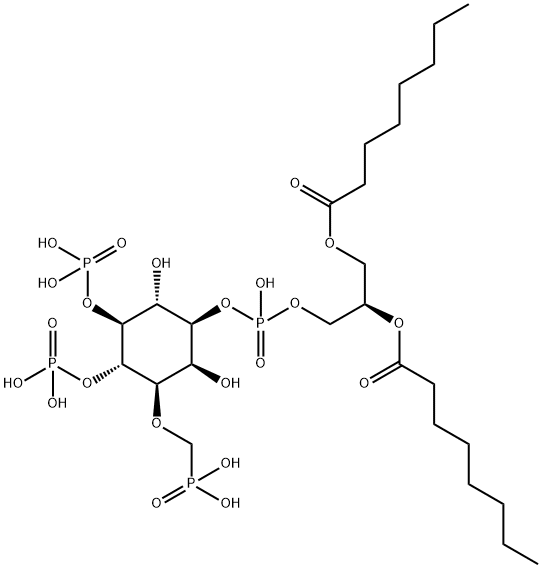PtdIns(3,4,5)P_3 3-Methylenephosphonate, diC8 Struktur